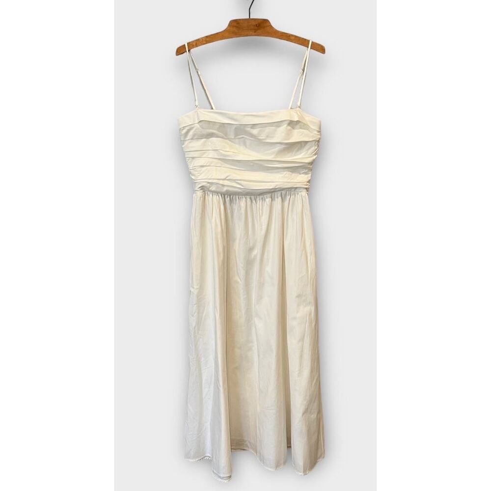 REFORMATION  Lissa Convertible Organic Stretch Cotton Midi Dress Size 10
